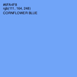 #6FA4F8 - Cornflower Blue Color Image