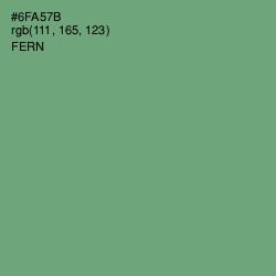#6FA57B - Fern Color Image