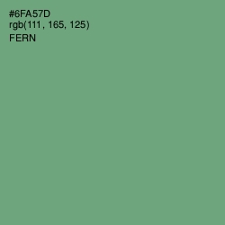 #6FA57D - Fern Color Image