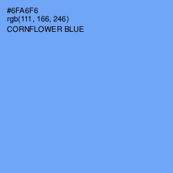 #6FA6F6 - Cornflower Blue Color Image