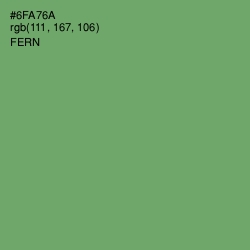 #6FA76A - Fern Color Image