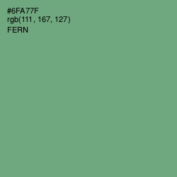 #6FA77F - Fern Color Image