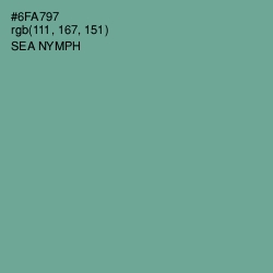 #6FA797 - Sea Nymph Color Image