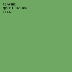 #6FA862 - Fern Color Image