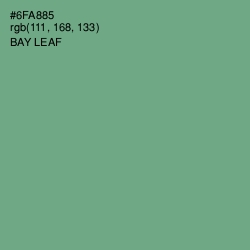 #6FA885 - Bay Leaf Color Image