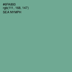 #6FA893 - Sea Nymph Color Image