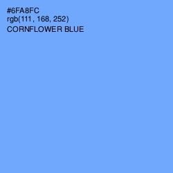 #6FA8FC - Cornflower Blue Color Image