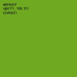 #6FA91F - Christi Color Image