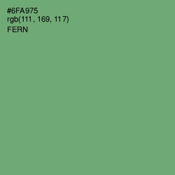 #6FA975 - Fern Color Image