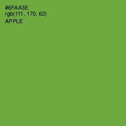 #6FAA3E - Apple Color Image