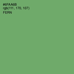 #6FAA6B - Fern Color Image