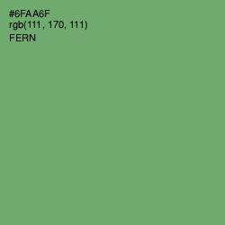 #6FAA6F - Fern Color Image