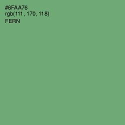 #6FAA76 - Fern Color Image