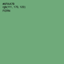 #6FAA7B - Fern Color Image