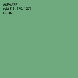 #6FAA7F - Fern Color Image