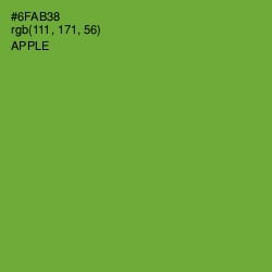 #6FAB38 - Apple Color Image