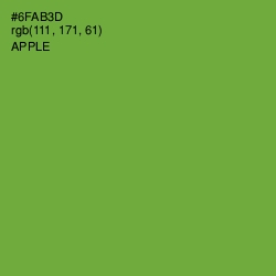 #6FAB3D - Apple Color Image