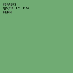 #6FAB73 - Fern Color Image