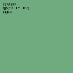 #6FAB7F - Fern Color Image