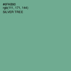 #6FAB90 - Silver Tree Color Image
