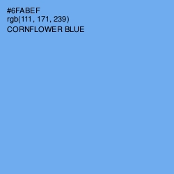 #6FABEF - Cornflower Blue Color Image