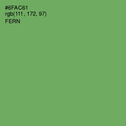 #6FAC61 - Fern Color Image