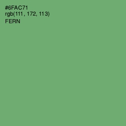 #6FAC71 - Fern Color Image