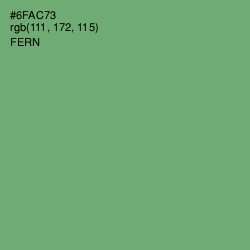 #6FAC73 - Fern Color Image