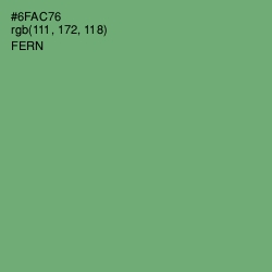 #6FAC76 - Fern Color Image