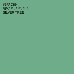 #6FAC89 - Silver Tree Color Image