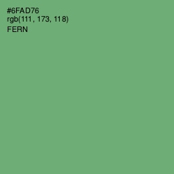 #6FAD76 - Fern Color Image