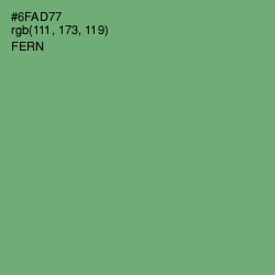 #6FAD77 - Fern Color Image