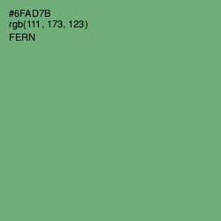 #6FAD7B - Fern Color Image