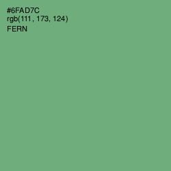 #6FAD7C - Fern Color Image