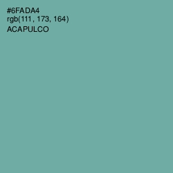 #6FADA4 - Acapulco Color Image