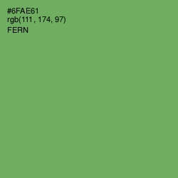 #6FAE61 - Fern Color Image