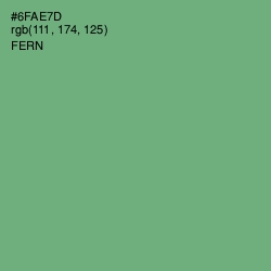 #6FAE7D - Fern Color Image