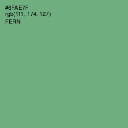 #6FAE7F - Fern Color Image