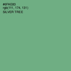 #6FAE83 - Silver Tree Color Image