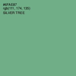 #6FAE87 - Silver Tree Color Image