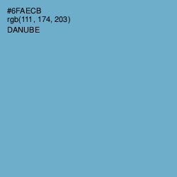 #6FAECB - Danube Color Image