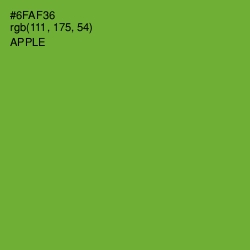 #6FAF36 - Apple Color Image