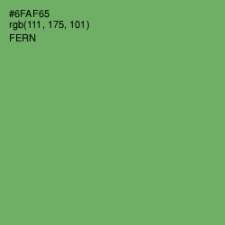 #6FAF65 - Fern Color Image
