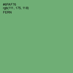 #6FAF76 - Fern Color Image