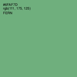 #6FAF7D - Fern Color Image