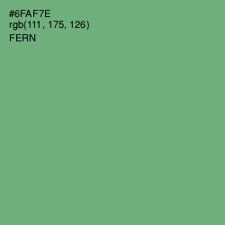 #6FAF7E - Fern Color Image