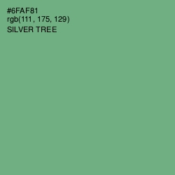 #6FAF81 - Silver Tree Color Image