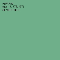 #6FAF89 - Silver Tree Color Image