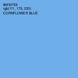 #6FAFE9 - Cornflower Blue Color Image