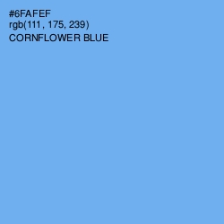 #6FAFEF - Cornflower Blue Color Image
